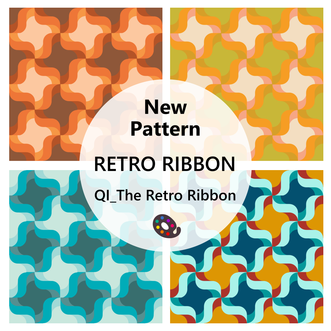New Pattern: Retro Ribbon