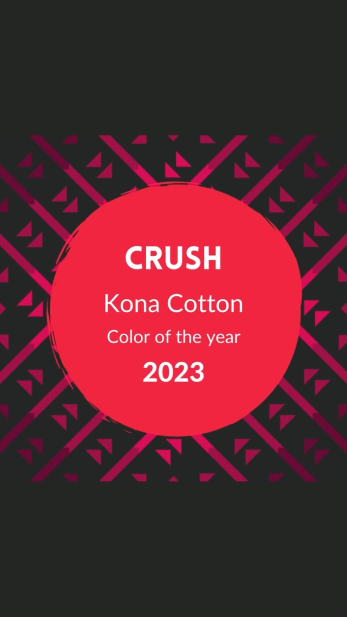 New color: Crush by Kona Cotton