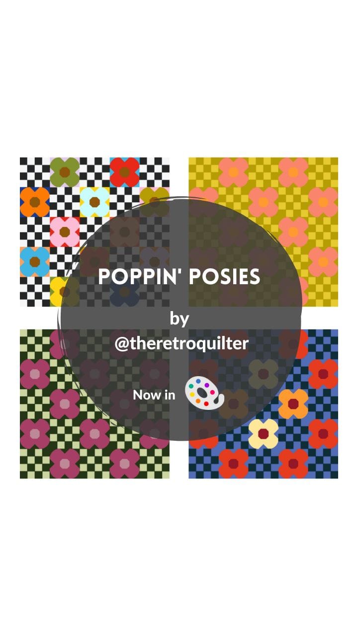 New pattern: Poppin' Posies