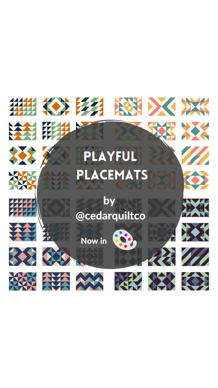 New Pattern: Playfull Placemats