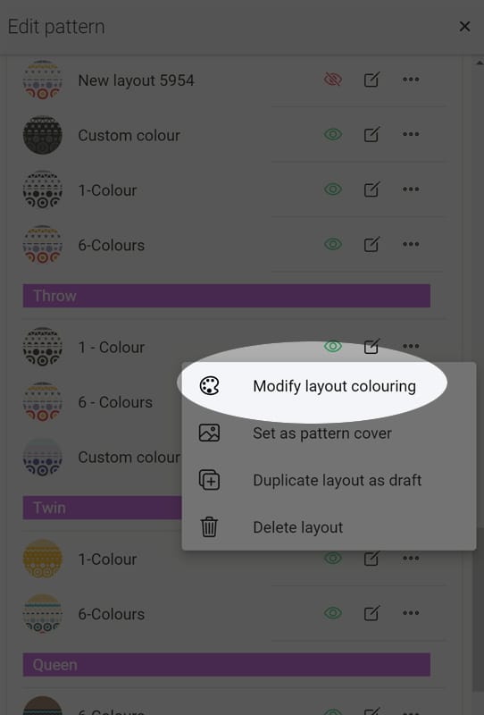 New option: Modify the colouring