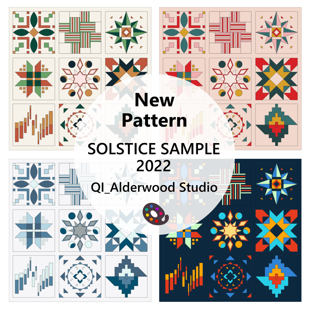 New pattern: Solstice Sampler 2022