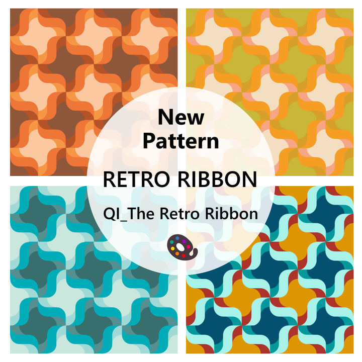 New Pattern: Retro Ribbon