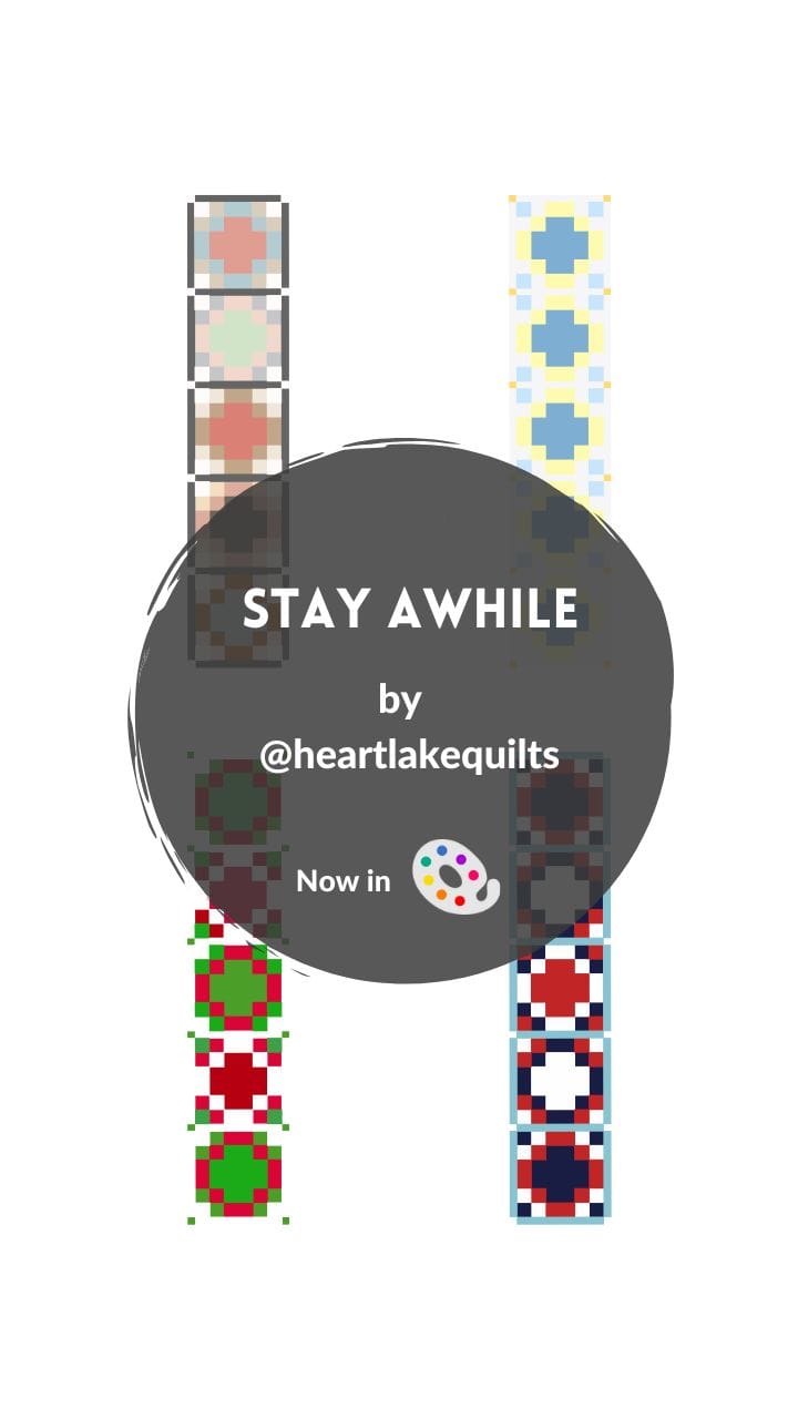 New Pattern: Stay Awhile table runner