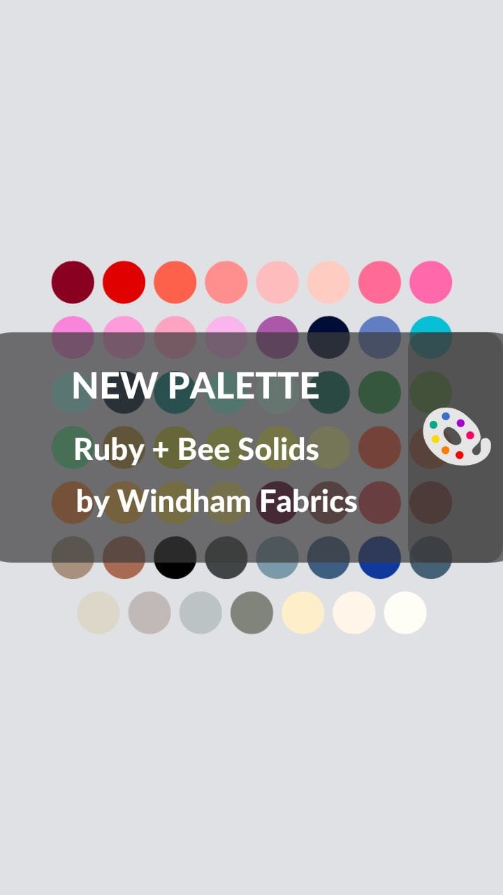 New Palette: Ruby + Bee Solids by Windham Fabrics