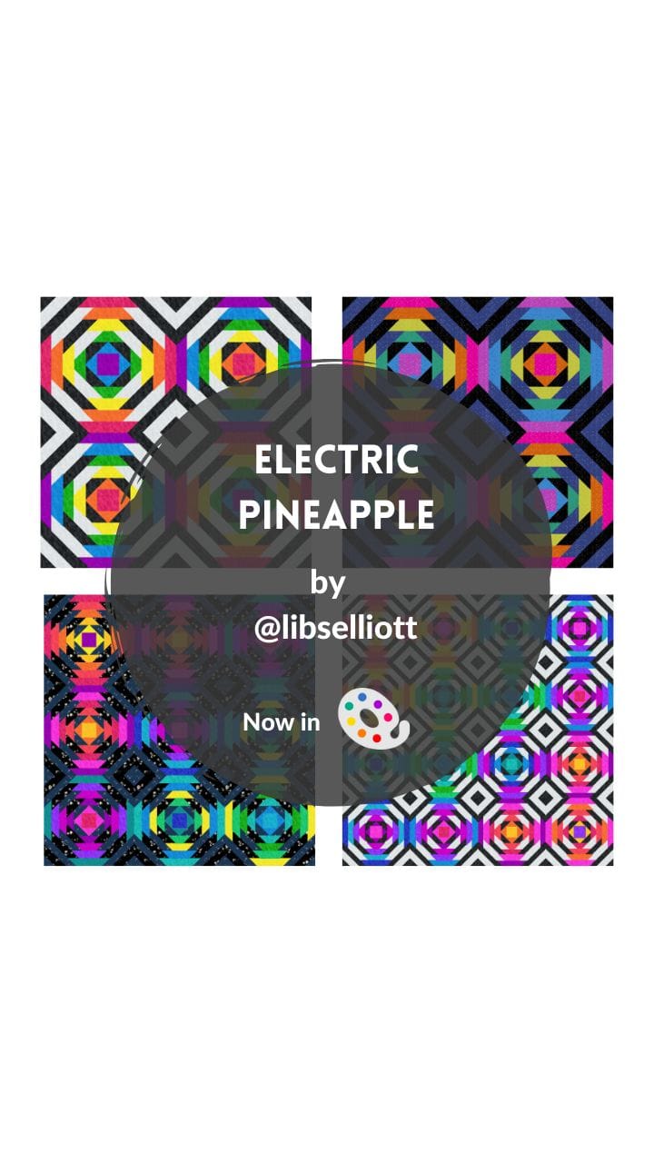 New Pattern: Electric Pineapple