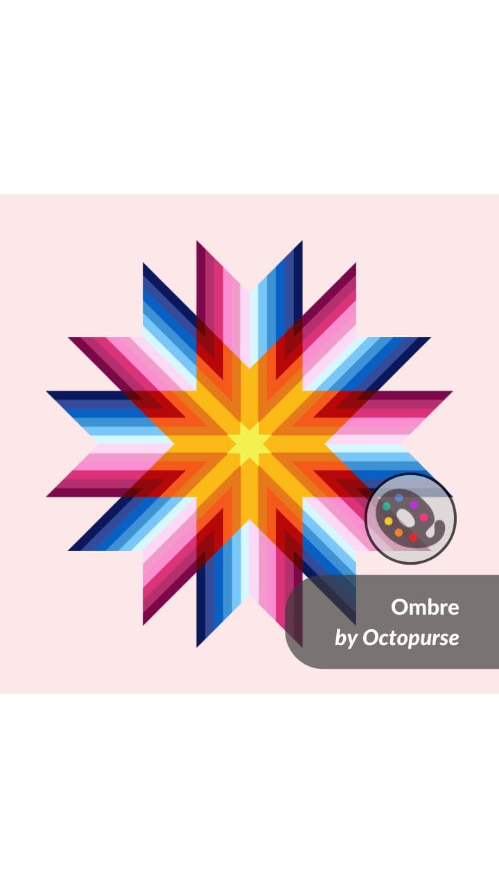 New Pattern: Ombre Star Quilt